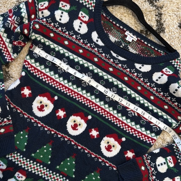 CHRISTMAS UGLY SWEATER SANTA TREE SNOWMAN UNISEX SIZE M ORDER PRIOR TO 12/10 🌲🎅 - Picture 7 of 8